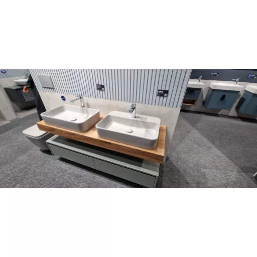CeraStyle HERA - PULTRA ültethető - Top Counter - porcelán mosdó - 60 x 42 cm