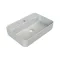 CeraStyle HERA - PULTRA ültethető - Top Counter - porcelán mosdó - MATT FEHÉR - 60 x 42 cm - WaterMarkt.hu