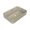 CeraStyle HERA - PULTRA ültethető - Top Counter - porcelán mosdó - MATT BÉZS - 60 x 42 cm - WaterMarkt.hu