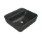 CeraStyle ONE - PULTRA ültethető - Top Counter - porcelán mosdó -  - MATT FEKETE - 46 x 42 cm - WaterMarkt.hu