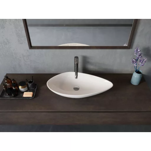 CeraStyle OLIVE - PULTRA ültethető - Top Counter - porcelán mosdó - 60 x 35 cm - WaterMarkt.hu