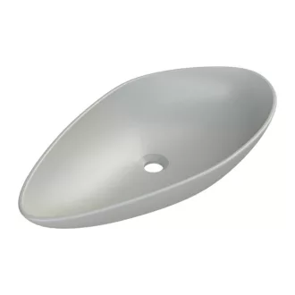 CeraStyle OLIVE - PULTRA ültethető - Top Counter - porcelán mosdó - MATT SZÜRKE - 60 x 35 cm - WaterMarkt.hu