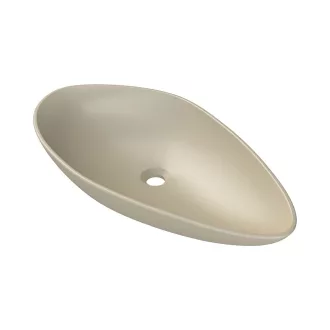 CeraStyle OLIVE - PULTRA ültethető - Top Counter - porcelán mosdó - MATT BÉZS - 75 x 38 cm - WaterMarkt.hu