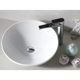 CeraStyle ZERO - PULTRA ültethető - Top Counter - porcelán mosdó - O - Ø 46 cm - WaterMarkt.hu