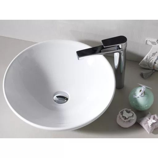 CeraStyle ZERO - PULTRA ültethető - Top Counter - porcelán mosdó - O - Ø 46 cm