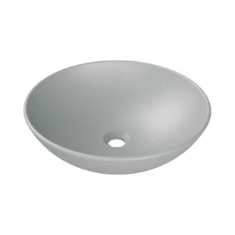 CeraStyle ZERO - PULTRA ültethető - Top Counter - porcelán mosdó - O - MATT SZÜRKE - Ø 46 cm - WaterMarkt.hu
