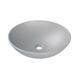 CeraStyle ZERO - PULTRA ültethető - Top Counter - porcelán mosdó - O - MATT SZÜRKE - Ø 46 cm - WaterMarkt.hu