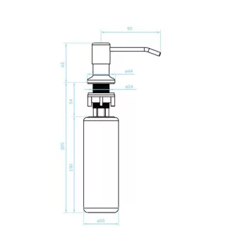 LAVEO LIBRA mos.szer adagoló, inox - WaterMarkt.hu