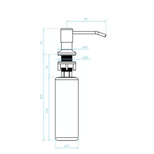 LAVEO LIBRA mos.szer adagoló, inox - WaterMarkt.hu