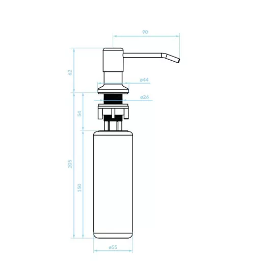 LAVEO LIBRA mos.szer adagoló, inox - WaterMarkt.hu