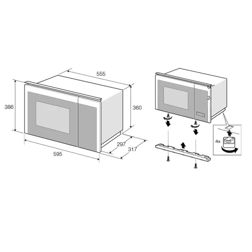 Pando PHM-852 mikrohullámú sütő