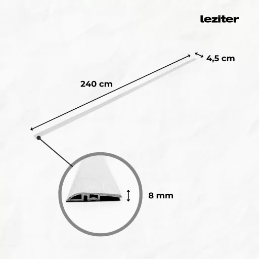 Vinyl SPC padló szintkiegyenlítő Picos tölgy 2400x45x8 mm