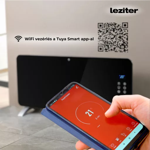 Hekla elektromos wifis okos fűtőtest 1200W/2400W - WaterMarkt.hu