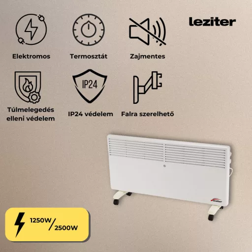 Asama elektromos fűtőtest 1250W/2500W - WaterMarkt.hu