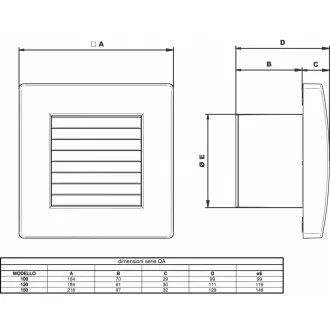 Aerauliqa QA-120HT BB ventilátor automata előlapzárással, utószellőztető és páraérzékelő funkcióval - WaterMarkt.hu