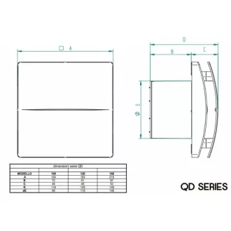 Aerauliqa QD-120 BB ventilátor beépített pillangószeleppel - WaterMarkt.hu