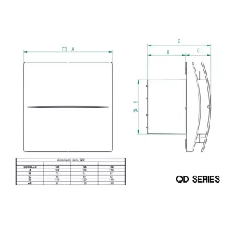 Aerauliqa QD-120 BB ventilátor beépített pillangószeleppel - WaterMarkt.hu