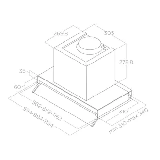 Elica - Páraelszívó BOXIN IX/A/90 inox - WaterMarkt.hu