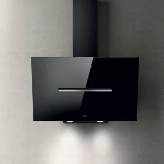 ELICA SHY-S BL/A/60 fali páraelszívó, design, 60 cm, fekete üveg - WaterMarkt.hu