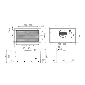 Elica - Páraelszívó FOLD BL MAT/A/72 fekete + hűtőtáska - WaterMarkt.hu
