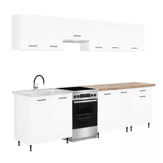 Primo 280 konyhabútor fehér, charlestone tölgy munkalappal - WaterMarkt.hu