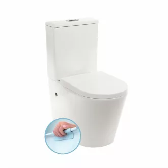 Paulo rimless WC kombi alsó/hátsó kifolyással soft close ülőkével - WaterMarkt.hu