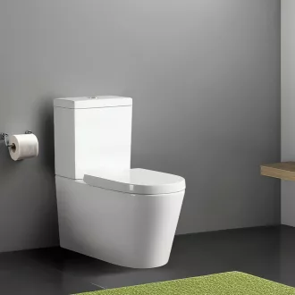 Paulo rimless WC kombi alsó/hátsó kifolyással soft close ülőkével - WaterMarkt.hu