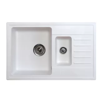Quadro Plus 1.5D Metalac Xgranit Gránit Mosogatótálca - Extra mély, Csepegtetőtálcás, Design, Több színben - WaterMarkt.hu