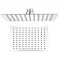 VivaStyle IGUAZU esőztető fejzuhany - INOX - slim - szögletes - 20 cm x 20 cm - WaterMarkt.hu