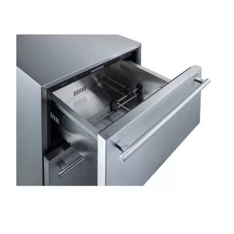 FrigeluX Kültéri inox hűtő RE2T136A pult alá építhető és szabadonálló, 77 L - WaterMarkt.hu