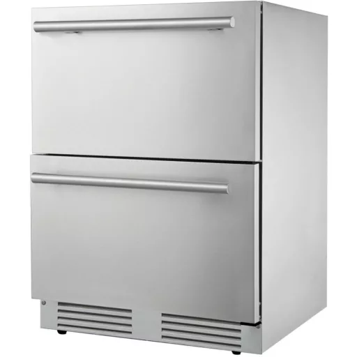 FrigeluX Kültéri inox hűtő RE2T136A pult alá építhető és szabadonálló, 77 L - WaterMarkt.hu