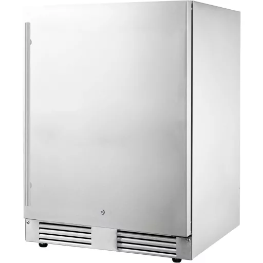 FrigeluX Kültéri inox hűtő RETT136A pult alá építhető és szabadonálló, 102 L - WaterMarkt.hu