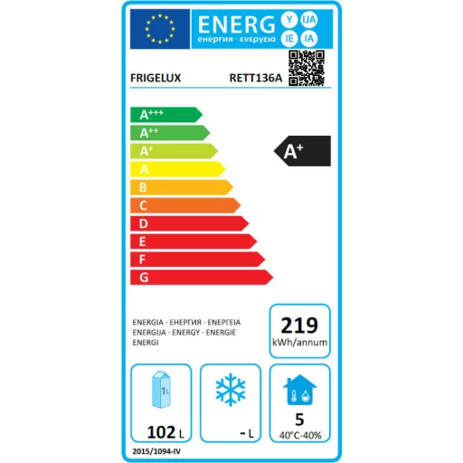 FrigeluX Kültéri inox hűtő RETT136A pult alá építhető és szabadonálló, 102 L - WaterMarkt.hu