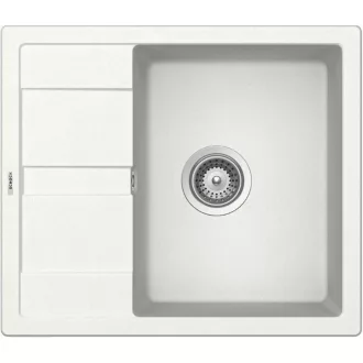 SCHOCK RONDA CRISTALITE D-100 egymedencés csepptálcás prémium mosogató - White - WaterMarkt.hu