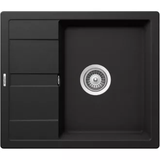 SCHOCK RONDA CRISTALITE D-100 egymedencés csepptálcás prémium mosogató - Nero - WaterMarkt.hu