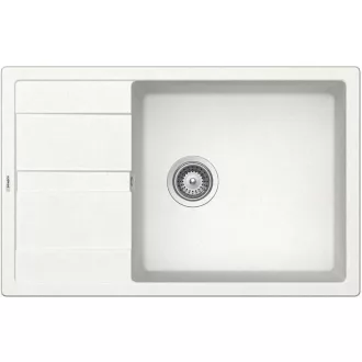 SCHOCK RONDA CRISTALITE D-100XL egymedencés csepptálcás prémium mosogató - White - WaterMarkt.hu