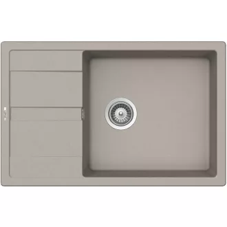 SCHOCK RONDA CRISTALITE D-100XL egymedencés csepptálcás prémium mosogató - Beton - WaterMarkt.hu