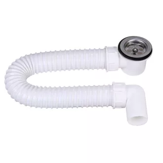 TEXO zuhanytálca szifon flexibilis csővel - Ø 5/4" x 0,5 m x Ø 40 mm - WaterMarkt.hu