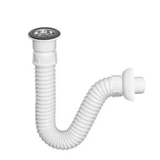 TEXO mosdószifon flexibilis csővel - Ø 5/4" x 0,5 m x Ø 40 mm - WaterMarkt.hu