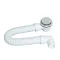 TEXO Exclusive zuhanytálca szifon Ø 60 mm rozsdamentes takaróval - Ø 5/4" x 0,4 m x Ø 40 mm - WaterMarkt.hu