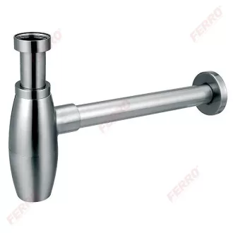 Ferro design ovális búraszifon 32-es króm - WaterMarkt.hu