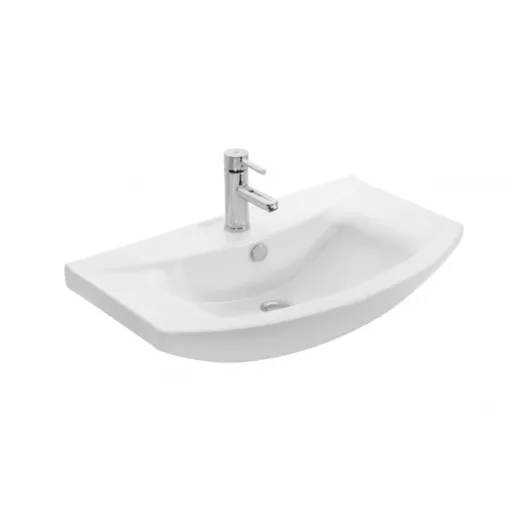 Viva SZQUARE 65 lábon álló fürdőszobabútor Sanovit ZENON 6065 porcelán mosdóval 65 x 47 cm - WaterMarkt.hu
