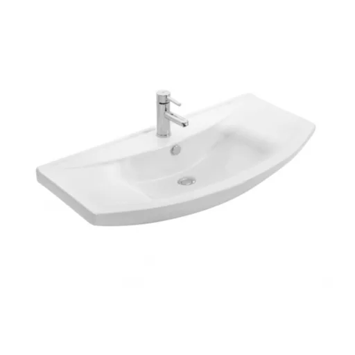 Viva SZQUARE 85 lábon álló fürdőszobabútor Sanovit ZENON 6085 porcelán mosdóval 86 x 50 cm - WaterMarkt.hu