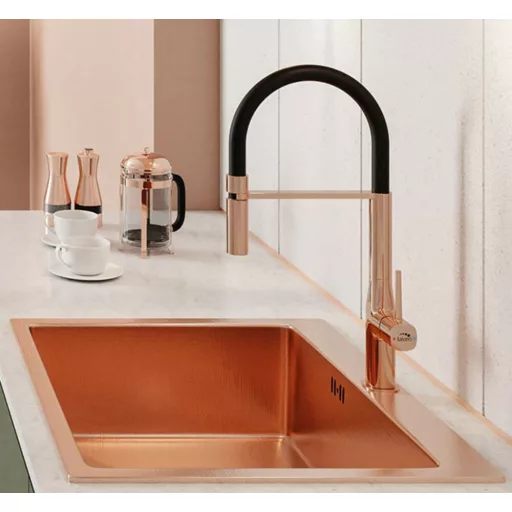 Laveo MARMARA inox réz színű mosogató - WaterMarkt.hu