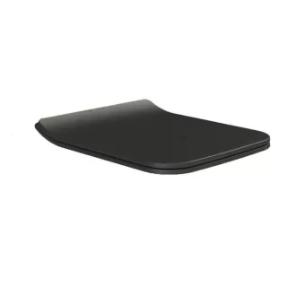 CeraStyle IBIZA / HERA WC ülőke - MATT FEKETE - duroplast - lecsapódásgátlós - könnyen levehető - WaterMarkt.hu