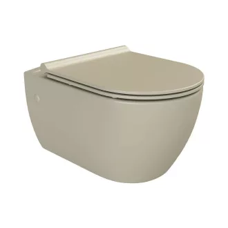 CeraStyle CITY SLIM WC ülőke - MATT BÉZS - duroplast - lecsapódásgátlós - könnyen levehető - WaterMarkt.hu