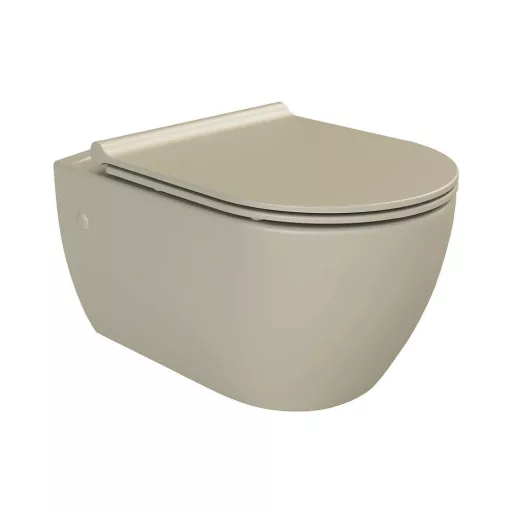 CeraStyle CITY SLIM WC ülőke - MATT BÉZS - duroplast - lecsapódásgátlós - könnyen levehető - WaterMarkt.hu