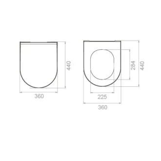 CeraStyle CITY SLIM WC ülőke - MATT BÉZS - duroplast - lecsapódásgátlós - könnyen levehető - WaterMarkt.hu