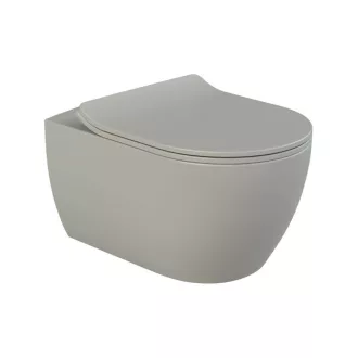 CeraStyle CITY SLIM WC ülőke - MATT SZÜRKE - duroplast - lecsapódásgátlós - könnyen levehető - WaterMarkt.hu