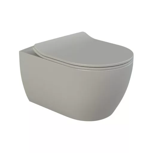 CeraStyle CITY SLIM WC ülőke - MATT SZÜRKE - duroplast - lecsapódásgátlós - könnyen levehető - WaterMarkt.hu